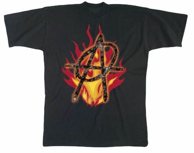 T-Shirt unisex mit Aufdruck - Anarchie - 09610 - Gr. S