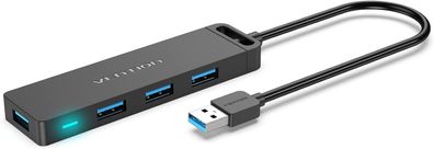 USB Hub 4-Port 3.0 USB Verteiler Ultra Dünn PC USB Erweiterung Splitter