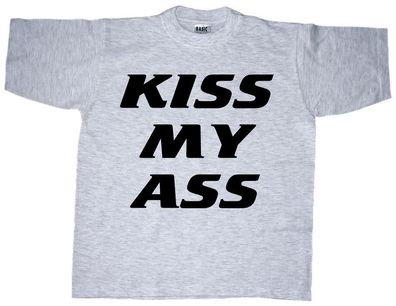 T-Shirt unisex mit Aufdruck - Kiss my Ass - 09458 - Gr. L