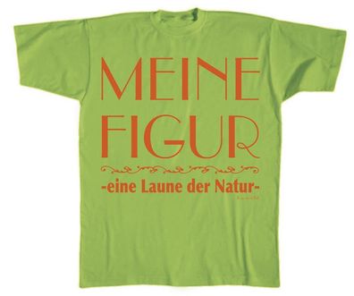 T-Shirt unisex mit Aufdruck - Meine Figur... - 10466 - Gr. S