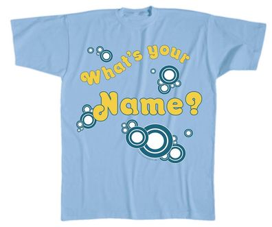 T-Shirt unisex mit Aufdruck - Whats Your Name? - 09658 - Gr. M