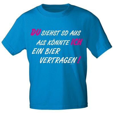 T-SHIRT unisex mit Motivdruck - Bier macht schön - 10724 - Gr. S