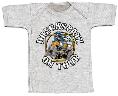 T-Shirt unisex mit Print - Dreckspatz on Tour - 88559 grau - Gr. S-XXL