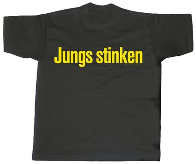 T-Shirt unisex mit Print - Jungs stinken - 09501 - Gr. S-XXL