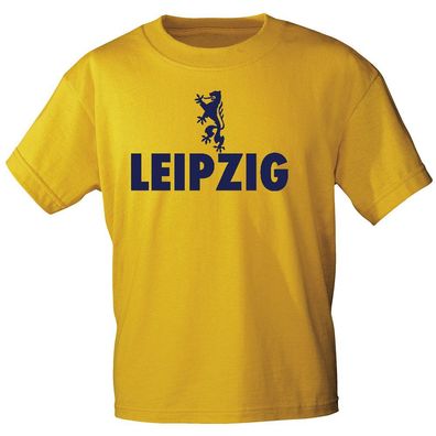 T-Shirt unisex mit Print - Leipzig - 10919 gelb - Gr. S