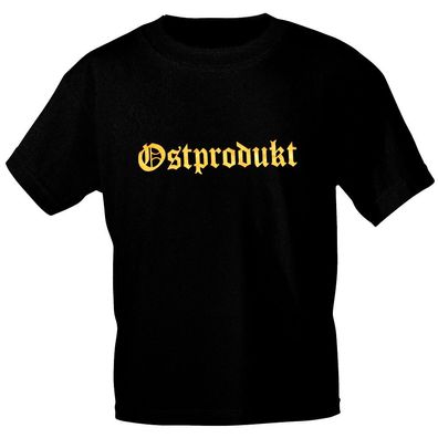 T-Shirt unisex mit Print - Ostprodukt - 12678 schwarz - Gr. S
