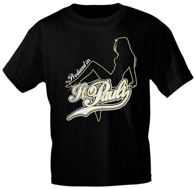 T-Shirt unisex mit Print - St. Pauli - 10532 schwarz - Gr. L