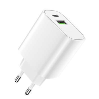 LS-04 20W Wandladegerät Handy-Ladegerät 1x USB QC 3.0 + 1x USB-C PD für Ihr Handy