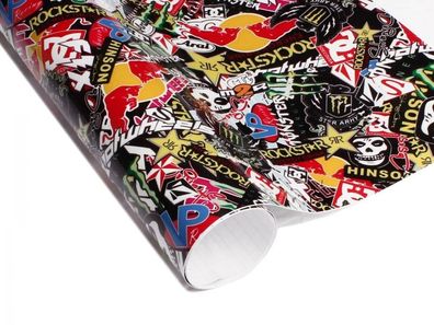 Stickerbomb Folie - Autofolie tuning 30x150cm - Energy