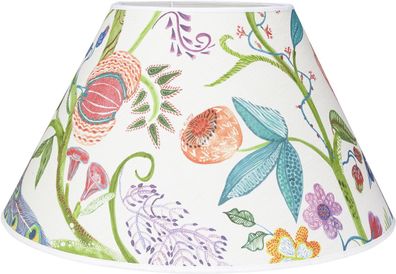 PR Home Empire Lampenschirm Multi Blumen Motiv rund mit E27 Haltering unten 42x42x23c