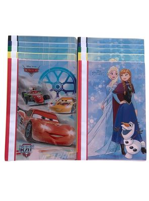 10er Pack 5-farbig DISNEY Schnellhefter A4 Frozen Cars Auto robust reißfest NEU