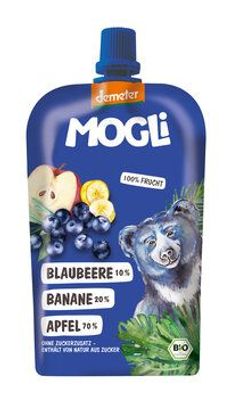 Mogli 3x Quetschie Blaubeere Banane 120g