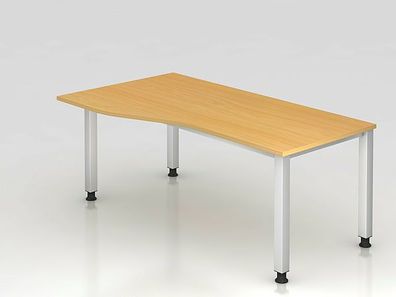 Büro Schreibtisch 180 x 100 cm Freiform Modell QS18