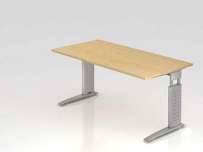 Büro Schreibtisch 160x80 cm Modell US16 mechanische Höheneinstellung