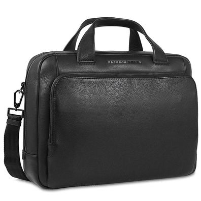 Porsche Design Roadster Leather Briefcase S OLE01500, Black, Herren