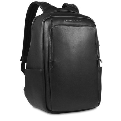 Porsche Design Roadster Leather Backpack M OLE01601, Black, Herren