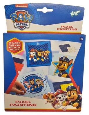 Totum 720695 Paw Patrol, Chase Marshall Skye Sticker-Set 520 Mosaik-Sticker mit