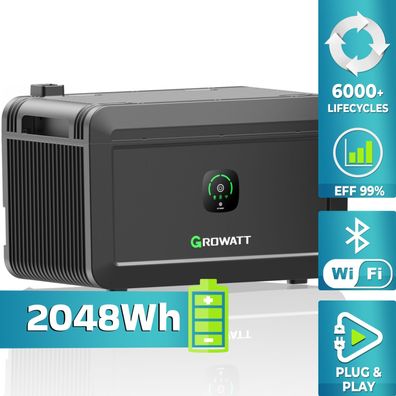 Solarspeicher Growatt NOAH 2000 2000W 2048Wh Batterie für Balkonkraftwerke