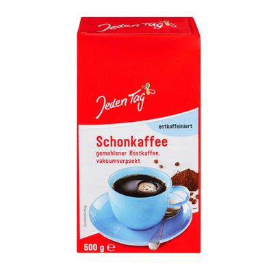 Jeden Tag Röstkaffee entcoffeiniert Schonkaffee Packung 500g