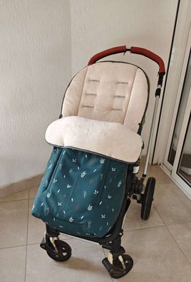 Wasserdicht ! Fußsack für Buggy aus Softshell Quinny TFK PegPerego grün