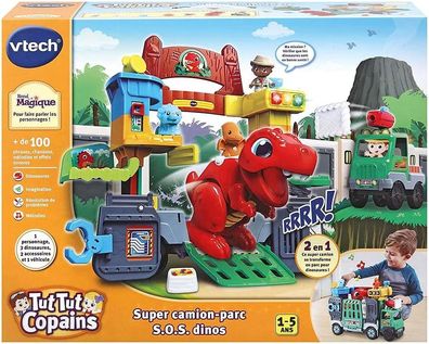 Vtech 542105 Truck Dinosaurier Motorik Spielzeug Version Französisch mehrfarbig