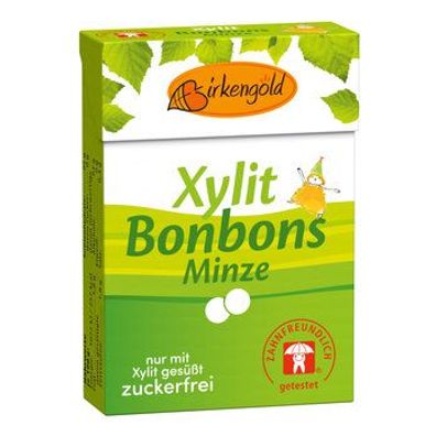 Birkengold 6x Birkengold Bonbons Minze 30g