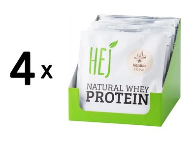 4 x HEJ Natural Natural Whey Protein (12x30g) Vanilla