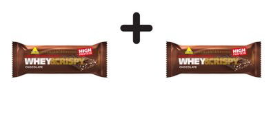 2 x Inkospor Whey and Crispy Bar (25x50g) Chocolate