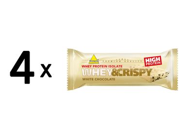 4 x Inkospor Whey and Crispy Bar (25x50g) White Chocolate