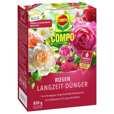 COMPO Rosen Langzeit-Dünger - 850 g für ca. 11 m²