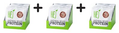 3 x HEJ Natural Natural Whey Protein (12x30g) Chocolate