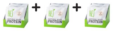 3 x HEJ Natural Natural Whey Protein (12x30g) Vanilla