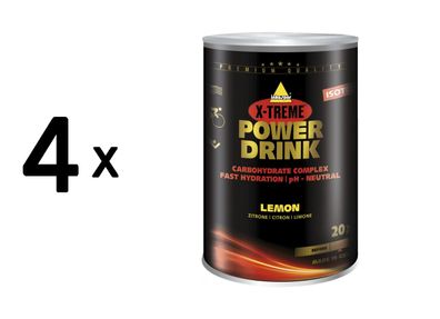 4 x Inkospor Power Drink (700g) Lemon