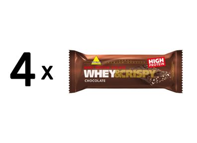 4 x Inkospor Whey and Crispy Bar (25x50g) Chocolate