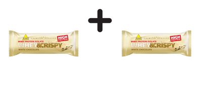 2 x Inkospor Whey and Crispy Bar (25x50g) White Chocolate