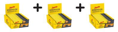 3 x Powerbar Energize Advanced Bar (15x55g) Orange