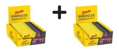 2 x Powerbar Energize Advanced Bar (15x55g) Raspberry