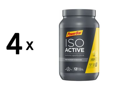 4 x Powerbar Isoactive (1320g) Lemon