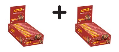 2 x Powerbar Ride Energy Bar (18x55g) Peanut Caramel