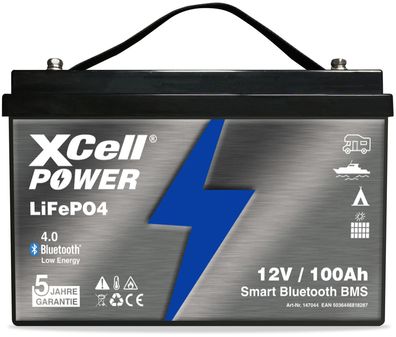 XCell LiFePO4 Akku 12V / 100Ah Pro Ultimate inkl. Bluetooth