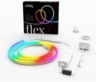 Twinkly Flex LED Band 2 m RGB LED Tube App-gesteuerter Leuchtschnur Schlauch weiß