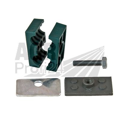 Hydraulik Doppel-Rohrschelle 2x 8mm Hydraulikrohr Halter