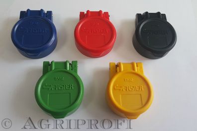 Hydraulik Schutzkappe Rot Staubschutzkappen 1/2" Traktor Schnellkuppler Ölstop