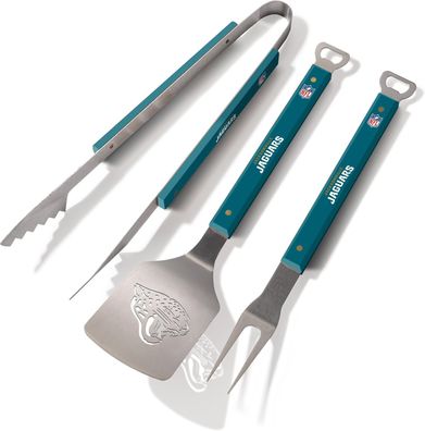 NFL Jacksonville Jaguars Grillbesteck 3teilig Set Spirit Barbecue BBQ Grillzange