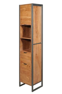 Badhochschrank 40x190cm 'Havanna' Akazie & Metall