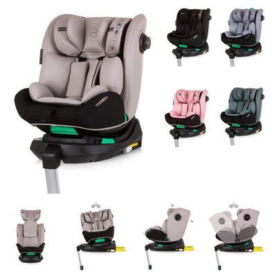 Chipolino Kindersitz i-Size Olympus (40-150cm) ISOFIX 360 Grad drehbar Stützbein