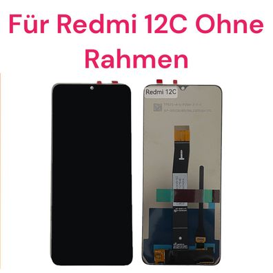 LCD Display Für Xiaomi Redmi 12C 22120RN86G Bildschirm TouchScreen Schwarz