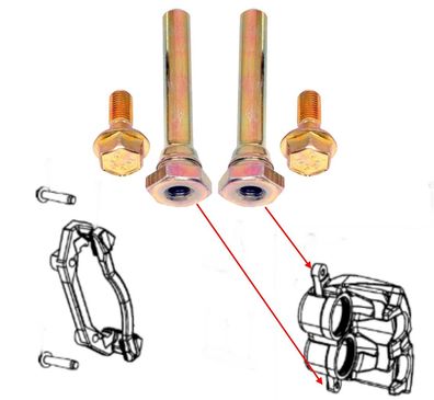 vorne Bremssattelschrauben Set vorn Bj:06-24 (Gen.4) (pro Seite)