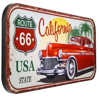 Moritz Blechschild XXL Route66 Carlifornia USA 100 x 46,5 Vintage Retro Nostalgi