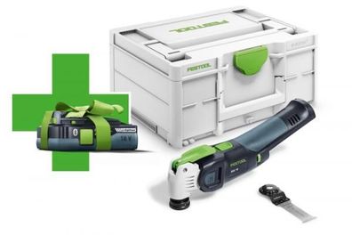 Festool Akk- Oszillierer Vecturo OSC 18 E-Basic + Gratis 4,0 AH Akku Nr. 577033 !!Nur